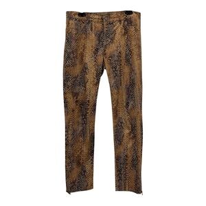 Ralph Lauren Snake Print Pants in Brown and Black SZ 8